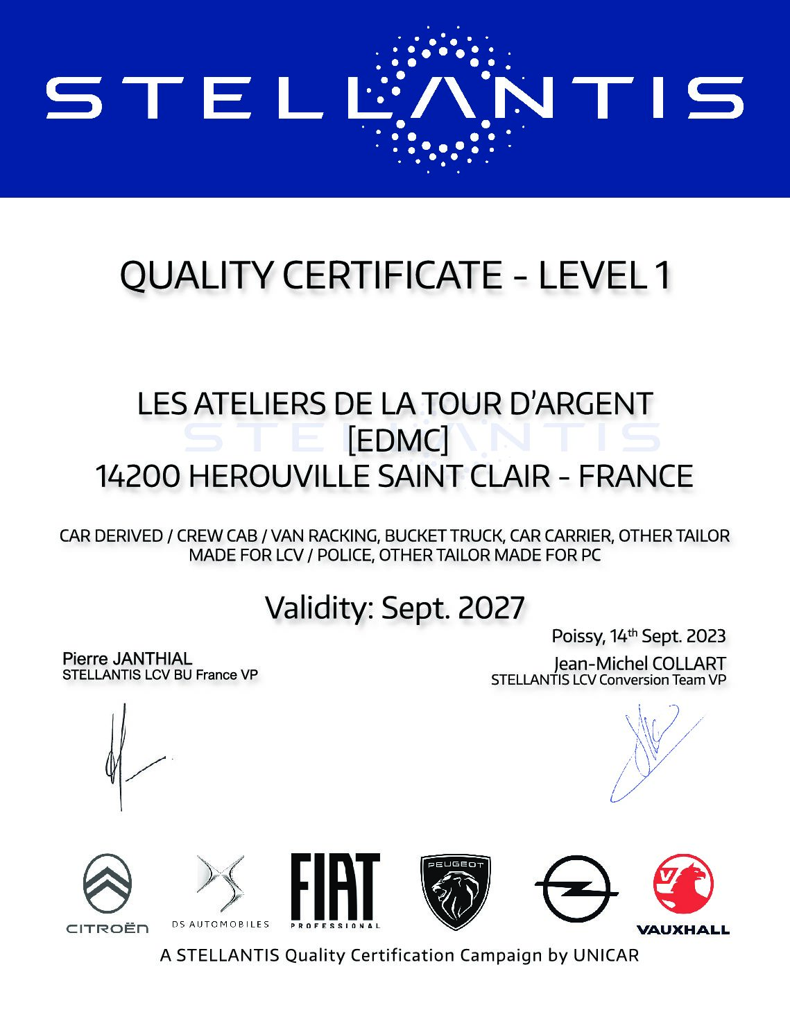 441 - EDMC HEROUVILLE SAINT CLAIR blanc